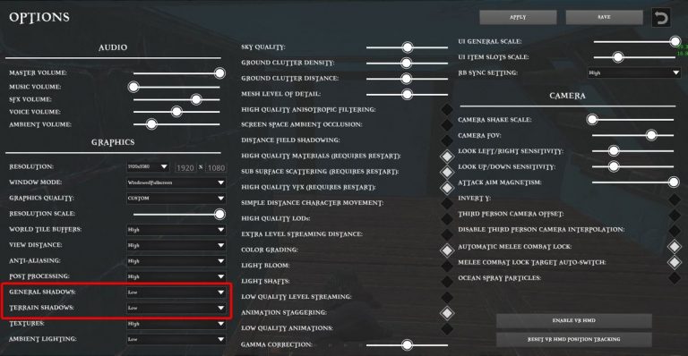 How to turn off shadows in Atlas