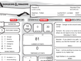 How to add a character sheet to Roll20